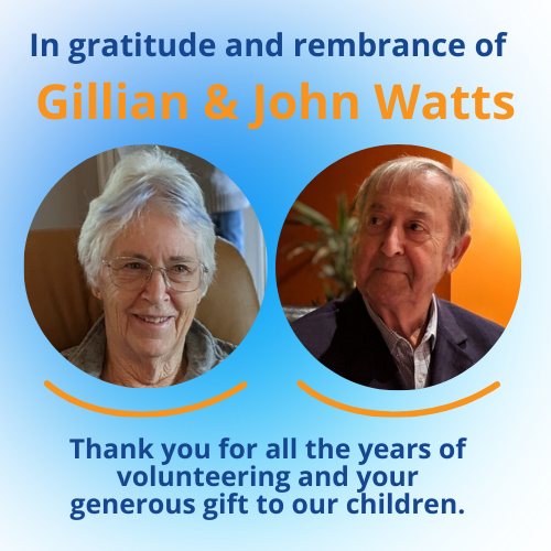 Gillian and John Watts Donors to Thousand Smiles Foundation